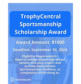 TrophyCentral Sportsmanship Scholarship Award