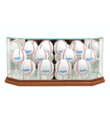 Twelve Baseball Glass Display Case