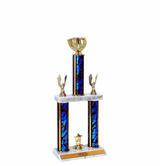 Two Tier Baseball Glove Trophy