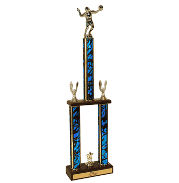 Championship Volleyball Trophy - Wood Base - Click to enlarge