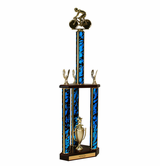 Two-Tier Three-Column  Bicycle Trophy