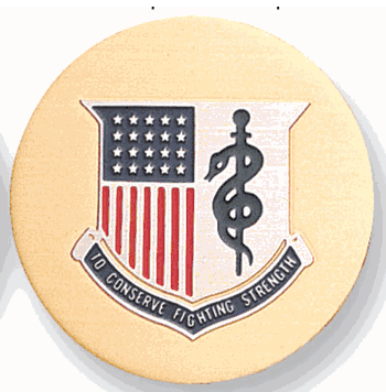 U.S. Army Medical Corps Medal Insert (Etched) - Click to enlarge