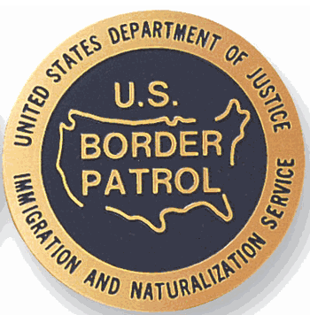 U.S. Border Patrol Medal Insert (Etched) - Click to enlarge