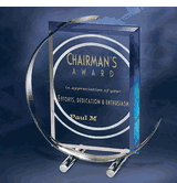 Unique C-Note Award with Blue Accents