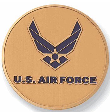 United States Air Force Medal Insert (Etched, 518466) - Click to enlarge