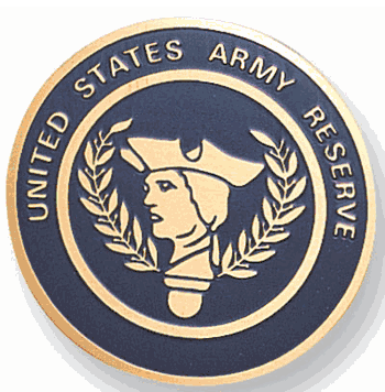 Us Army Reserve Medal Insert (Etched) - Click to enlarge