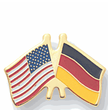US & German Crossed Flags - Click to enlarge
