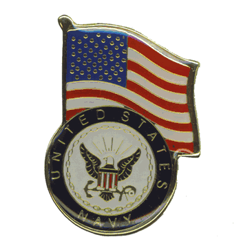 US Navy Flag Lapel Pins - Click to enlarge