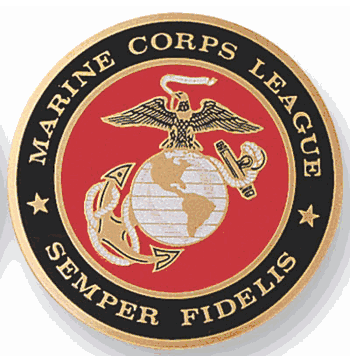 USMC League Semper Fidelis Medal Insert (Etched) - Click to enlarge