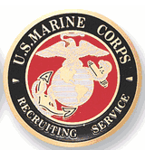 USMC Recruiting Service Medal Insert (Etched)