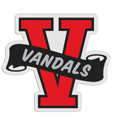 V-Shaped Mascot Badge with Choice of Back