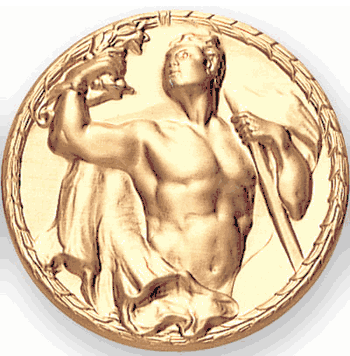 Victory Male Litho Medal Insert - Click to enlarge