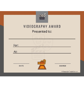 Videography Template - Click to enlarge