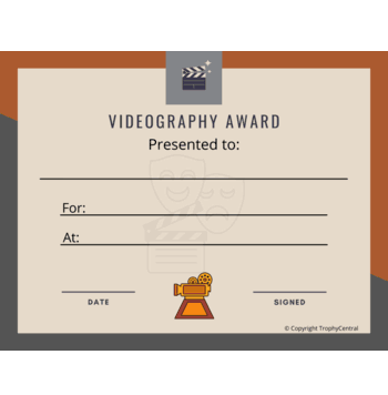 Videography Template - Click to enlarge