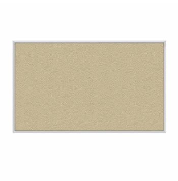 Vinyl Bulletin Board with Aluminum Frame, 18"H x 24"W, Caramel - Click to enlarge