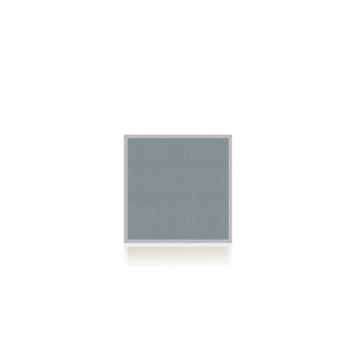 Vinyl Bulletin Board with Aluminum Frame, 4'H x 4'W, Stone - Click to enlarge