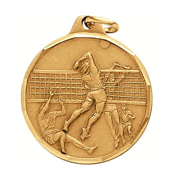 Volleyball, Budget Medal (1 1/4") - Click to enlarge