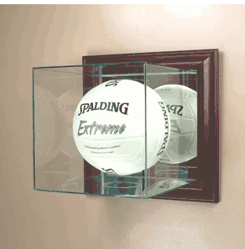 Volleyball Display Case (Glass, Wall-Mounted) - Click to enlarge
