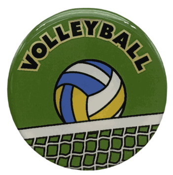 Volleyball Epoxy Decal (2") - Click to enlarge