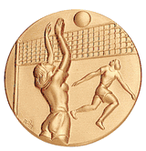 Volleyball (Female) Litho Medal Insert