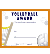 Volleyball Free Template - Click to enlarge