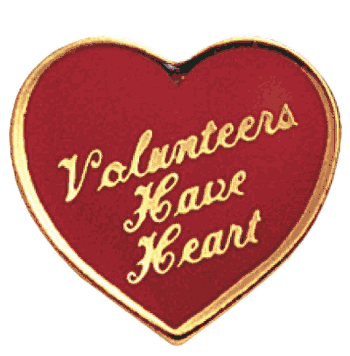 Volunteers Have Heart Pin (BR Series) - Click to enlarge
