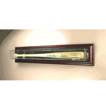 Wall Mounted Glass Baseball Bat Display Case - Click to enlarge