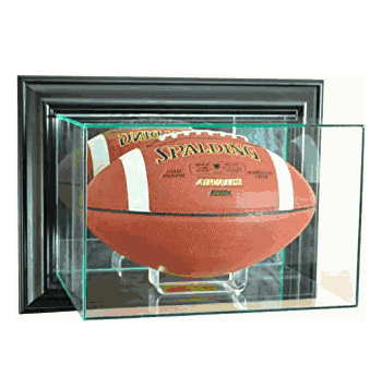 Wall Mounted Glass Football Display Case - Click to enlarge