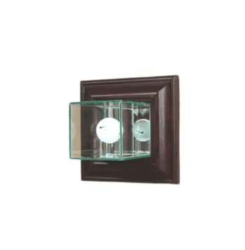 Wall Mounted Glass Golf Ball Display Case - Click to enlarge