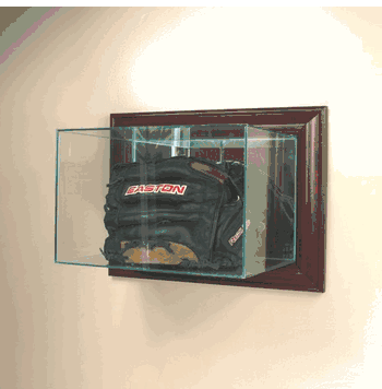 Wall Mounted Glove Glass Display Case - Click to enlarge