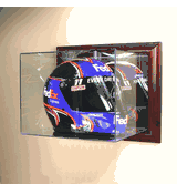 Wall Mounted Racing Helmet Glass Display Case