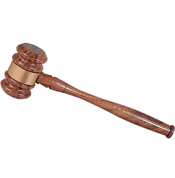 Walnut Finish Gavel - Click to enlarge
