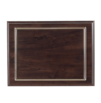 Walnut Finish Plaque for 8 1/2" x 11" Certificate - Click to enlarge
