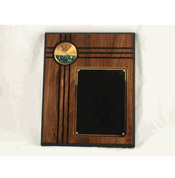 Walnut Plaque - Golf - Click to enlarge