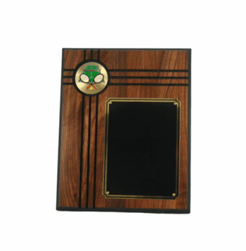 Walnut Plaque - Tennis - Click to enlarge