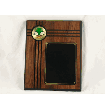 Walnut Plaque - Tennis - Click to enlarge