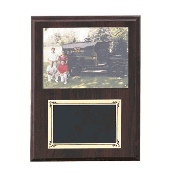 Walnut Plaque with 5x7 Photo Holder - Click to enlarge