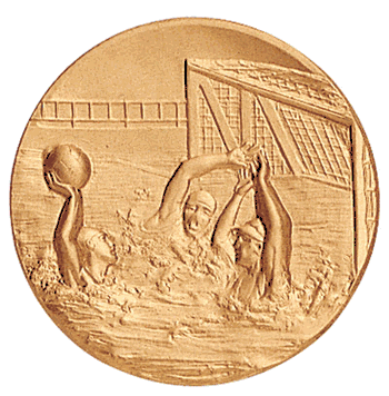 Water Polo Litho Medal Insert - Click to enlarge