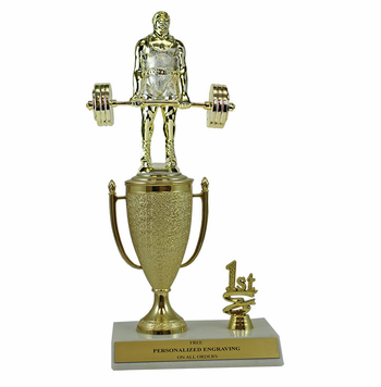 Weightlifting 1st, 2nd and 3rd Place Award Cup Trophy - Click to enlarge