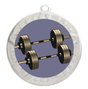 Weightlifting Excellence Medal with Silver Frame - Click to enlarge