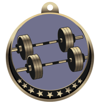 Weightlifting Insert Medal - Click to enlarge
