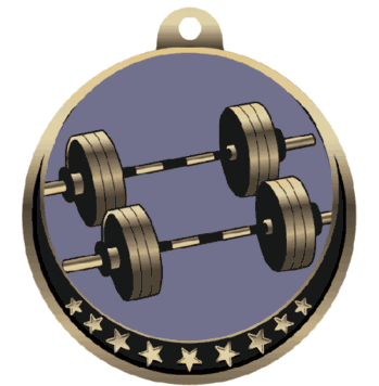 Weightlifting Insert Medal - Click to enlarge