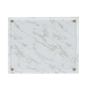 White Diploma Plaque - Fits 8 1/2 x 11 Certificate - Click to enlarge