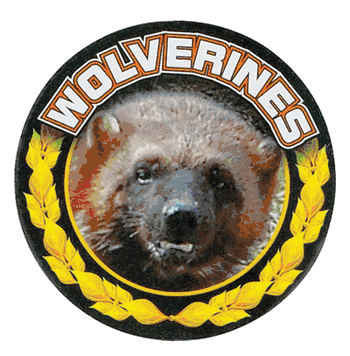 Wolverines Mascot Medal Insert - Click to enlarge