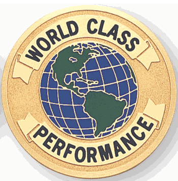 World Class Performance Medal Insert (Etched) - Click to enlarge