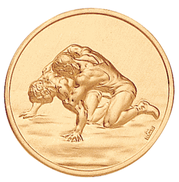 Wrestling (502641) Litho Medal Insert - Click to enlarge