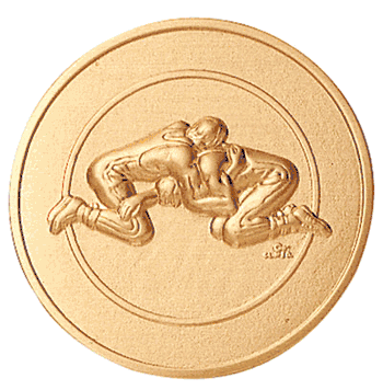 Wrestling (507296) Litho Medal Insert - Click to enlarge