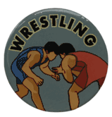 Wrestling Epoxy Decal (2")