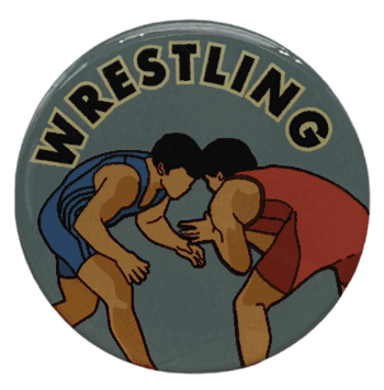 Wrestling Epoxy Decal (2") - Click to enlarge
