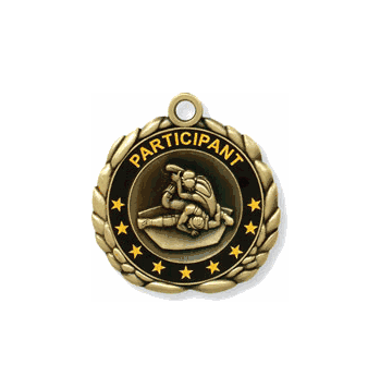 Wrestling Medals with Personalized School, Team or Event Name - Click to enlarge